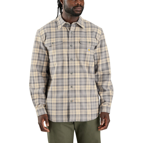 Carhartt 106356 Men's Loose Fit Heavyweight Flannel LS Plaid Shirt