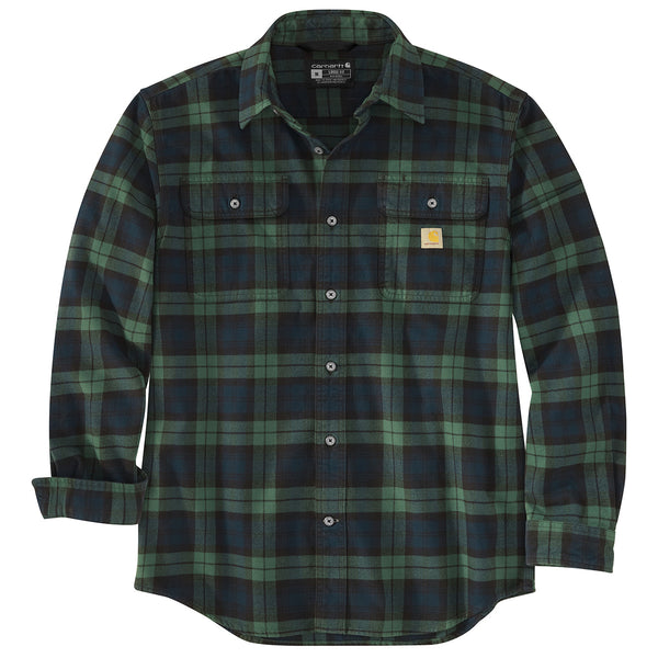 Carhartt 106356 Men's Loose Fit Heavyweight Flannel LS Plaid Shirt