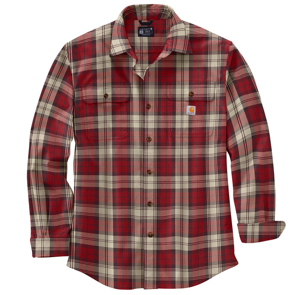 Carhartt 106356 Men's Loose Fit Heavyweight Flannel LS Plaid Shirt