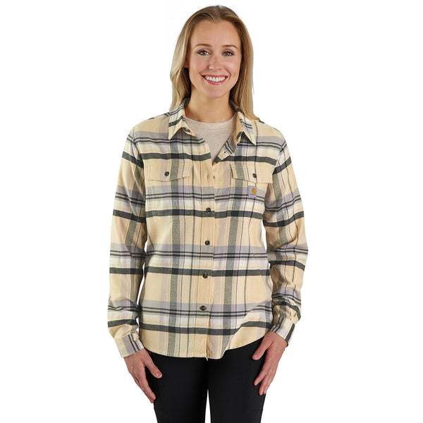 Carhartt 106447 Women's Tencel Fiber Series Relaxed Fit Long-Sleeve Flannel Shirt