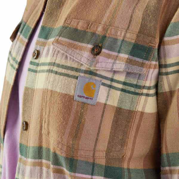 Carhartt 106447 Women's Tencel Fiber Series Relaxed Fit Long-Sleeve Flannel Shirt