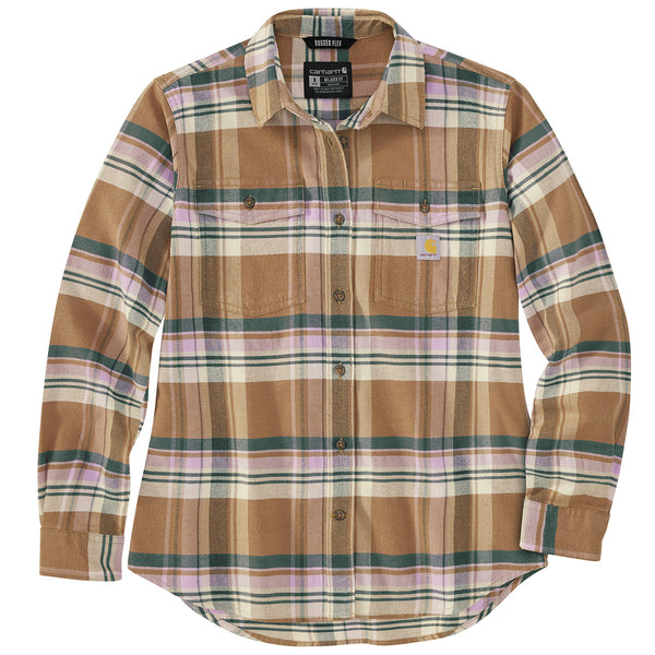 Carhartt 106447 Women's Tencel Fiber Series Relaxed Fit Long-Sleeve Flannel Shirt