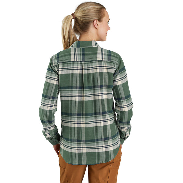 Carhartt 106447 Women's Tencel Fiber Series Relaxed Fit Long-Sleeve Flannel Shirt