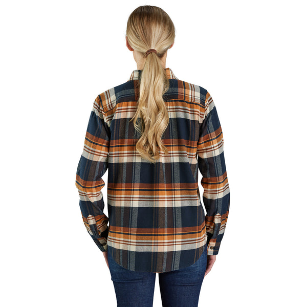 Carhartt 106447 Women's Tencel Fiber Series Relaxed Fit Long-Sleeve Flannel Shirt