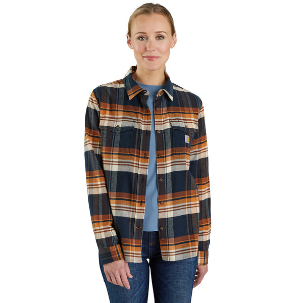 Carhartt 106447 Women's Tencel Fiber Series Relaxed Fit Long-Sleeve Flannel Shirt