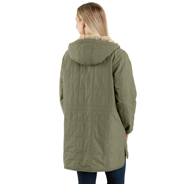 Carhartt 106465 Women's Rain Defender Loose Fit Lightweight Insulated Hooded Coat