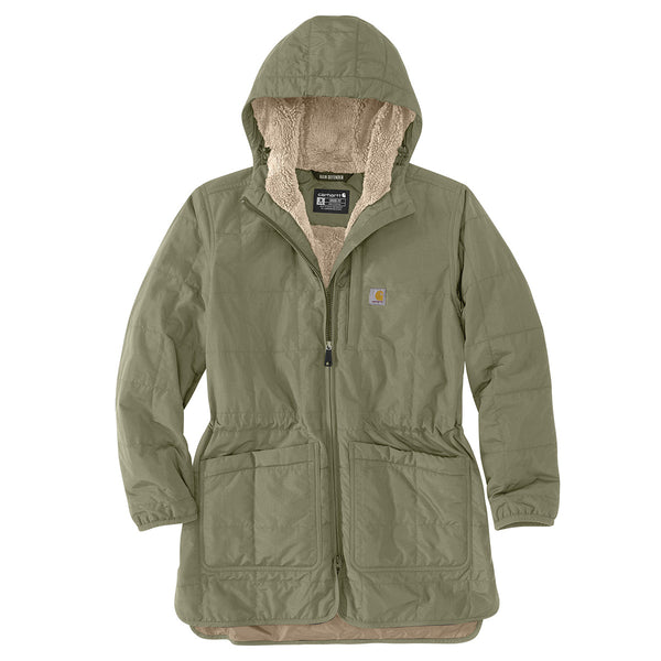 Carhartt 106465 Women's Rain Defender Loose Fit Lightweight Insulated Hooded Coat