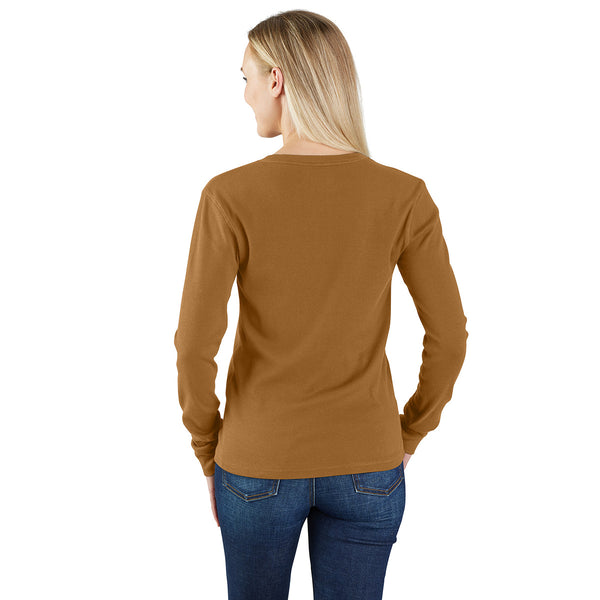 Carhartt 106480 Women's Tencel Fiber Series Relaxed Fit LS Ribbed Henley