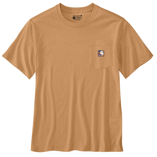 Carhartt 106532 Men's Relaxed Fit Lightweight Short-Sleeve Pocket Camo Patch T-Shirt