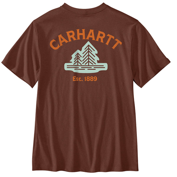 Carhartt 106535 Men's Relaxed Fit Lightweight Short-Sleeve Pocket Tree Graphic T-Shirt