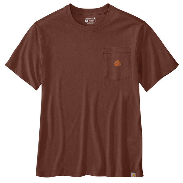 Carhartt 106535 Men's Relaxed Fit Lightweight Short-Sleeve Pocket Tree Graphic T-Shirt