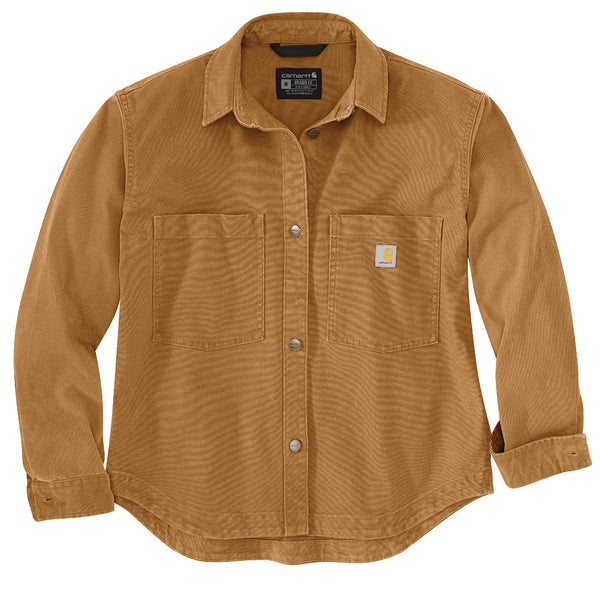 Carhartt 106621 Women's Rugged Flex Loose Fit Heavyweight Duck Overshirt