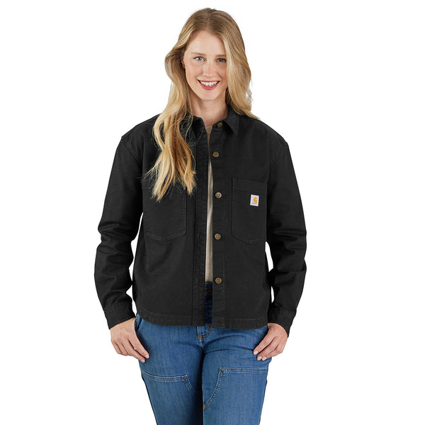 Carhartt 106621 Women's Rugged Flex Loose Fit Heavyweight Duck Overshirt