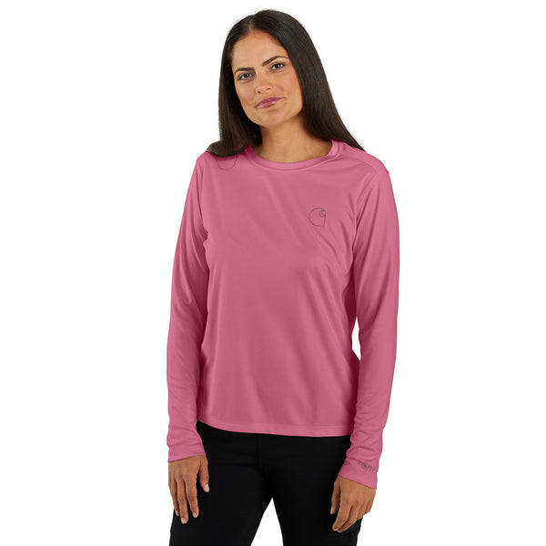 Carhartt 106632 Women's Force Sun Defender Lightweight Long-Sleeve Graphic T-Shirt