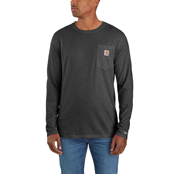 Carhartt 106656 Men's Force Relaxed Fit Midweight LS Pocket T-Shirt