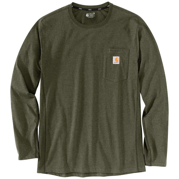 Carhartt 106656 Men's Force Relaxed Fit Midweight LS Pocket T-Shirt