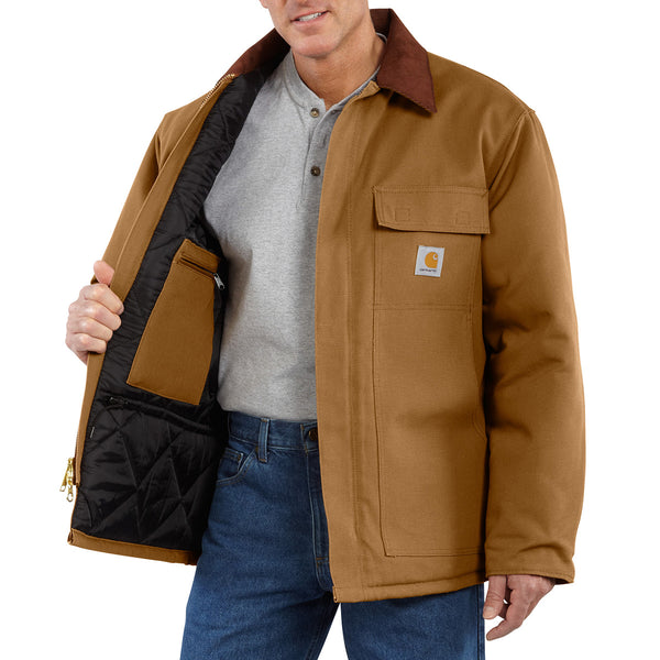 Carhartt 106674 Men's C003 Loose Fit Firm Duck Insulated Traditional Coat