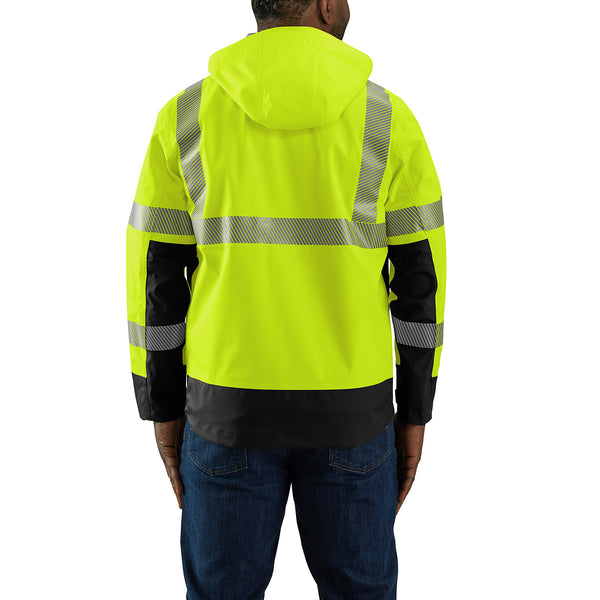 Carhartt 106693 Men's High-Visibility Storm Defender Loose Fit Lightweight Class 3 Jacket