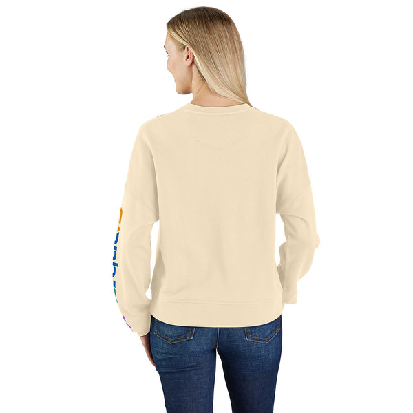 Carhartt 106890 Women's Tencel Fiber Series Loose Fit Sleeve Graphic Sweatshirt