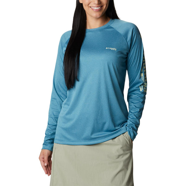 Columbia 1831861 Women's Tidal Tee Heather Long Sleeve