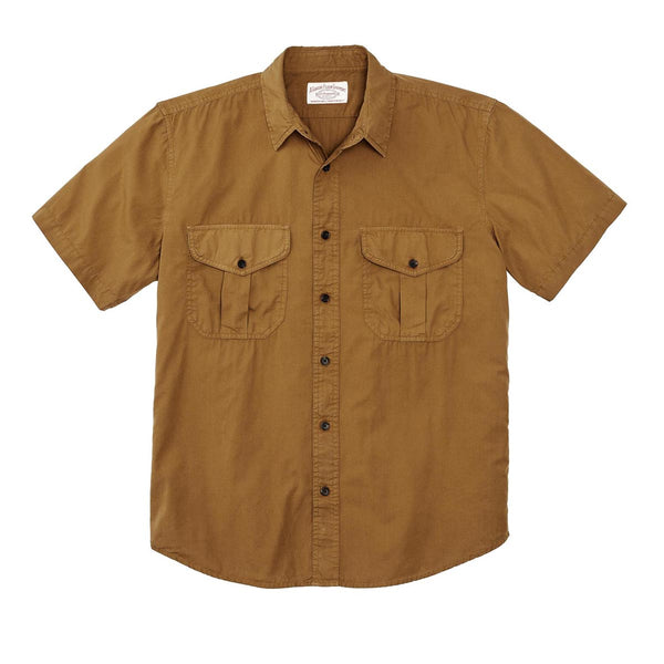 Filson 20189134 Men's Washed Short Sleeve Feather Cloth Shirt