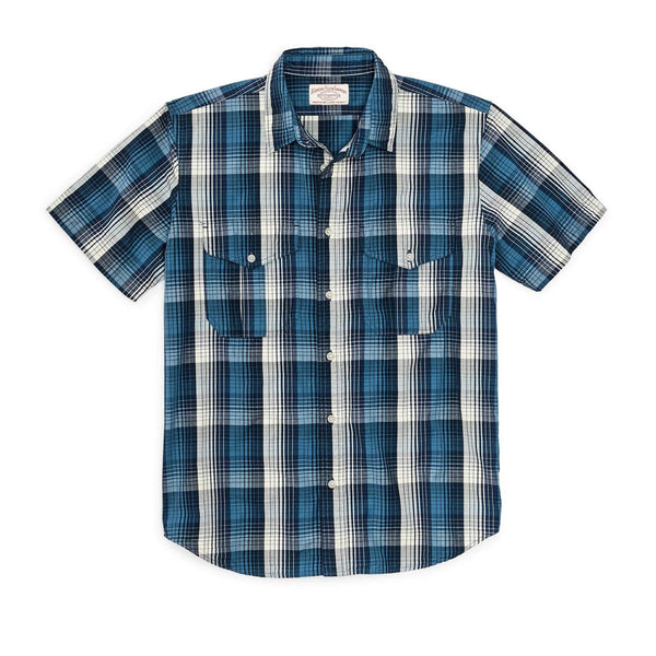 Filson 20189134 Men's Washed Short Sleeve Feather Cloth Shirt