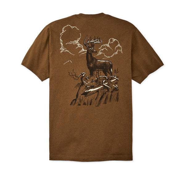 Filson 20277963 Men's Frontier Graphic T-Shirt-Faded Earth Deer