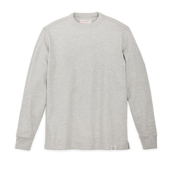 Filson 20288128 Men's Waffle Knit Thermal Crew-Light Gray Heather