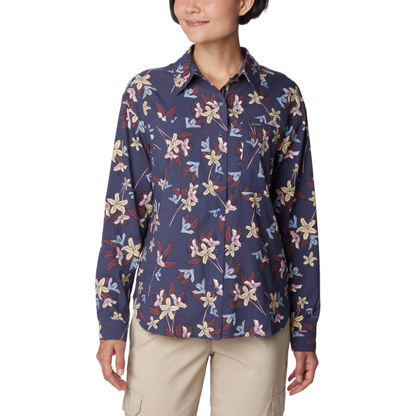 Columbia 2033351 Women's Silver Ridge Utility Patterned Long Sleeve Shirt