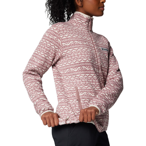 Columbia 2085461 Women's Sweater Weather Print Full Zip