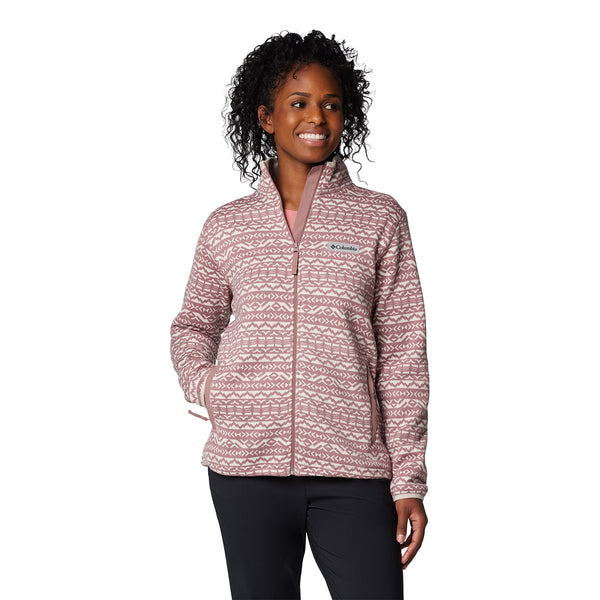 Columbia 2085461 Women's Sweater Weather Print Full Zip