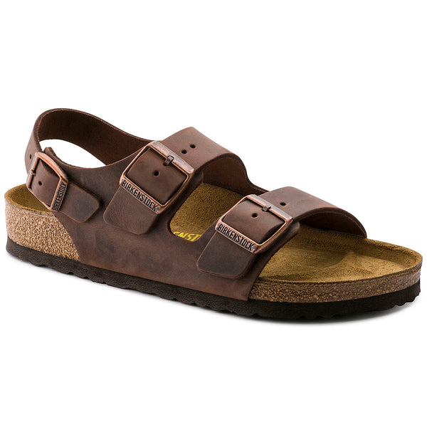 Birkenstock 34871 Milano Habana Oiled Leather