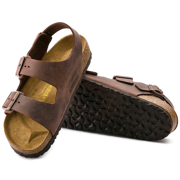 Birkenstock 34871 Milano Habana Oiled Leather