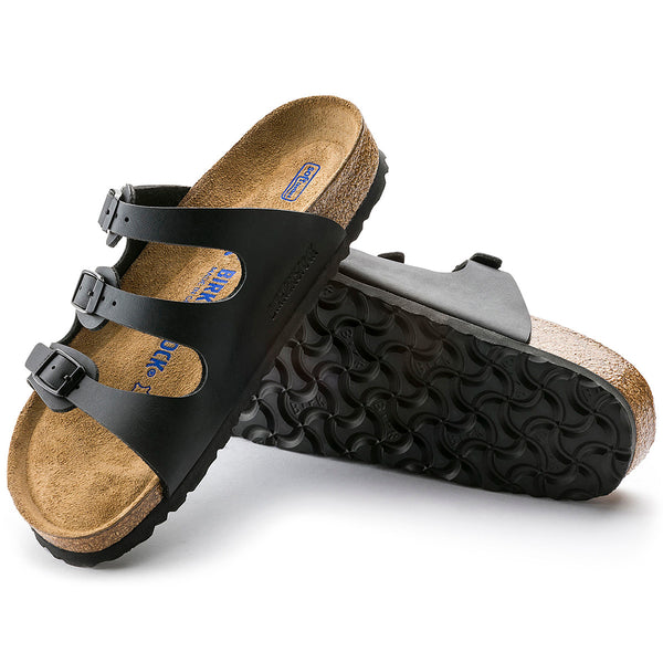 Birkenstock 53013 Florida Soft Footbed Black Birko Flor-Narrow