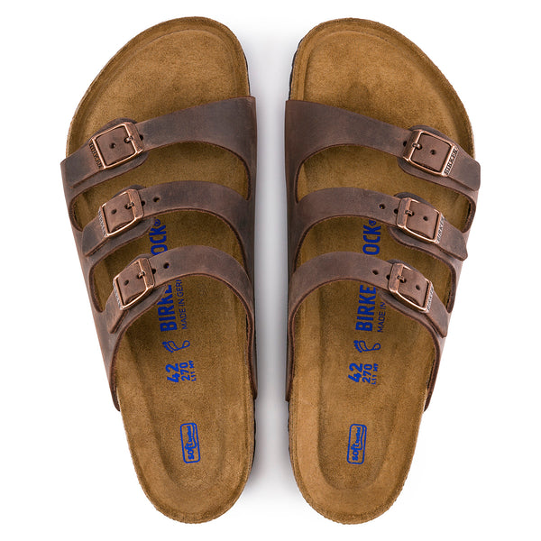 Birkenstock 53901 Florida Soft Footbed Habana Oiled Leather