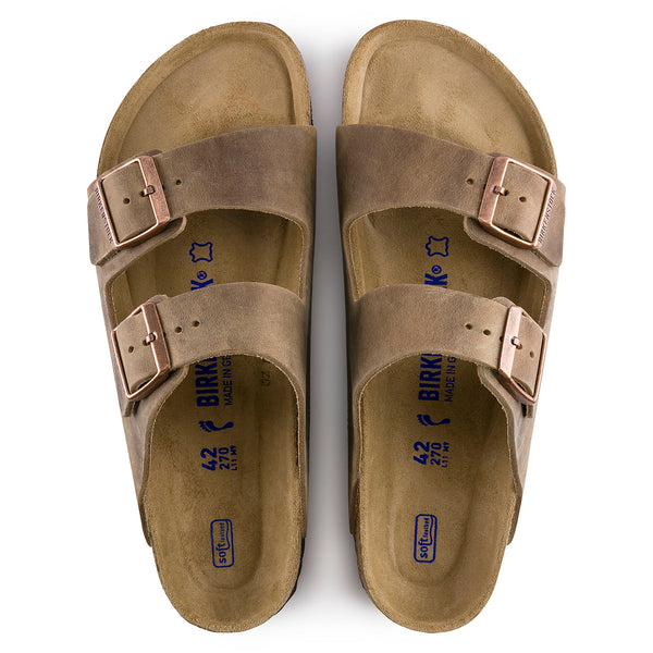 Birkenstock 552811 Arizona Soft Footbed Tobacco Oiled Leather