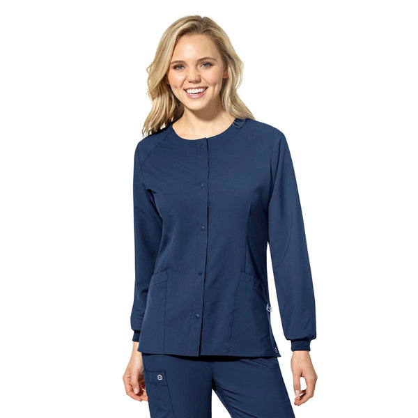 Wink Scrubs 8155X Unisex Crew Neck Warm Up Jacket - Extended Sizes