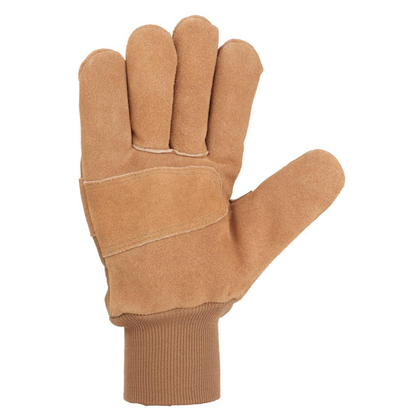 Carhartt Gloves GW0705-M Men's Storm Defender Insulated Duck Synthetic Suede Knit Cuff Glove