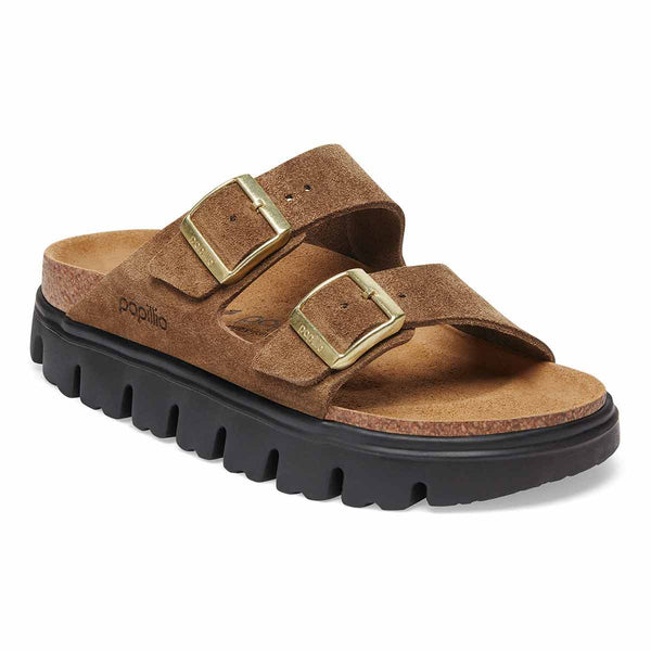 Birkenstock 1028389 Arizona Chunky Dark Tea Suede-Narrow