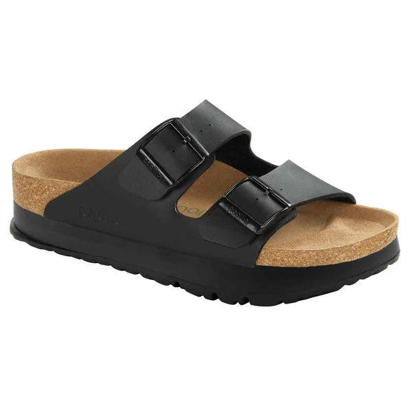 Birkenstock 1027395 Arizona Platform Vegan Black Birko Flor - Narrow