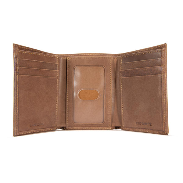 Carhartt Belts, Suspenders and Wallets B0000208 Saddle Leather Trifold Wallet