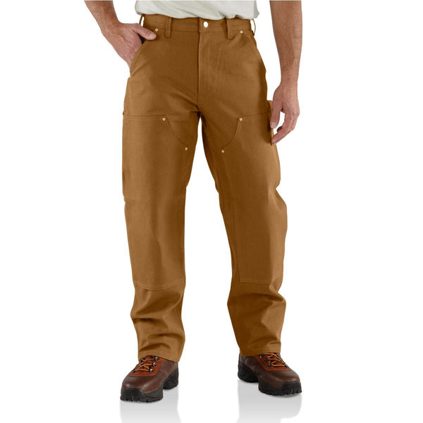 Carhartt B01-BRN Men's Loose Fit Firm Duck Double-Front Utility Work Pant Carhartt Brown - Discontinued Pricing