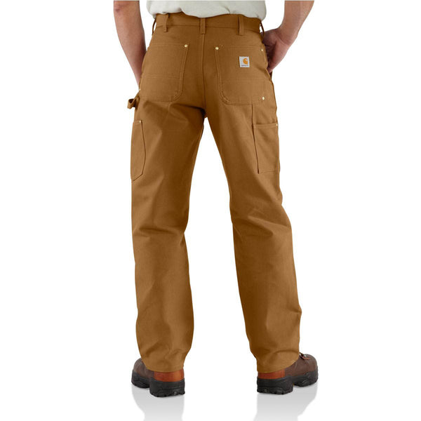 Carhartt B01-BRN Men's Loose Fit Firm Duck Double-Front Utility Work Pant Carhartt Brown - Discontinued Pricing