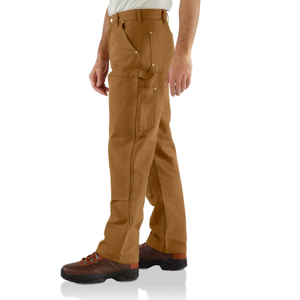 Carhartt B01-BRN Men's Loose Fit Firm Duck Double-Front Utility Work Pant Carhartt Brown - Discontinued Pricing