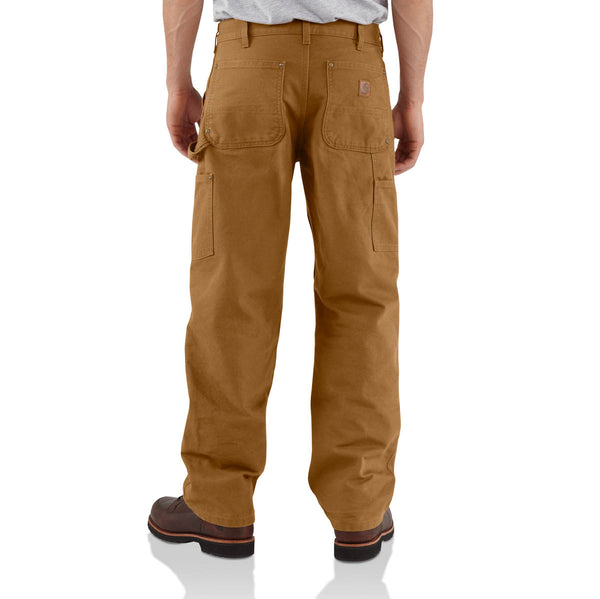 Carhartt B136-BRN Men's Loose Fit Washed-Duck Double-Front Utility Work Pant - Carhartt Brown