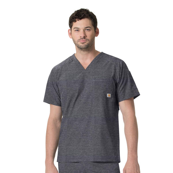 Carhartt Scrubs C15106 Men's Slim Fit V-Neck Back Vent Top - Past Season