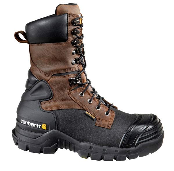 Carhartt Boots CMC1259 Men's 10 Inch Insulated Brown Pac Boot Composite Toe