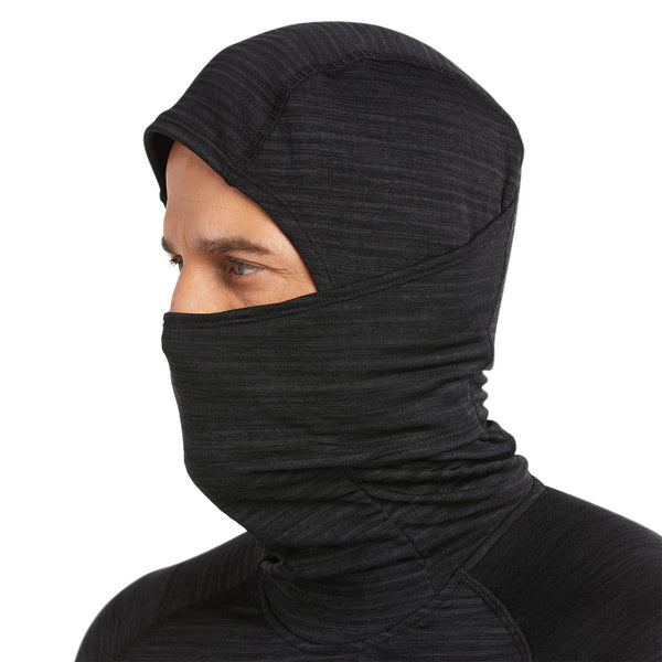 Ariat 10037674 Men's Rebar Gridwork Balaclava Baselayer-Black