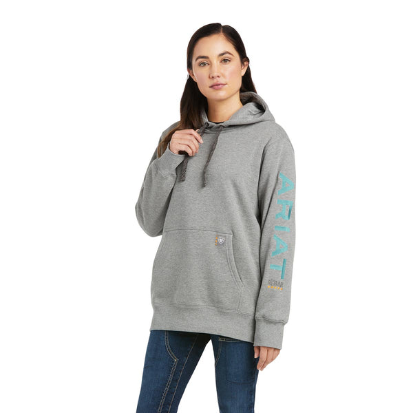 Ariat 10037619 Women's Rebar Graphic Hoodie - Heather Grey