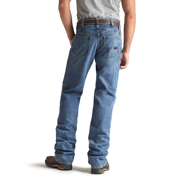 Ariat 10014449 Men's FR M3 Loose Basic Stackable Straight Leg Jean - Flint